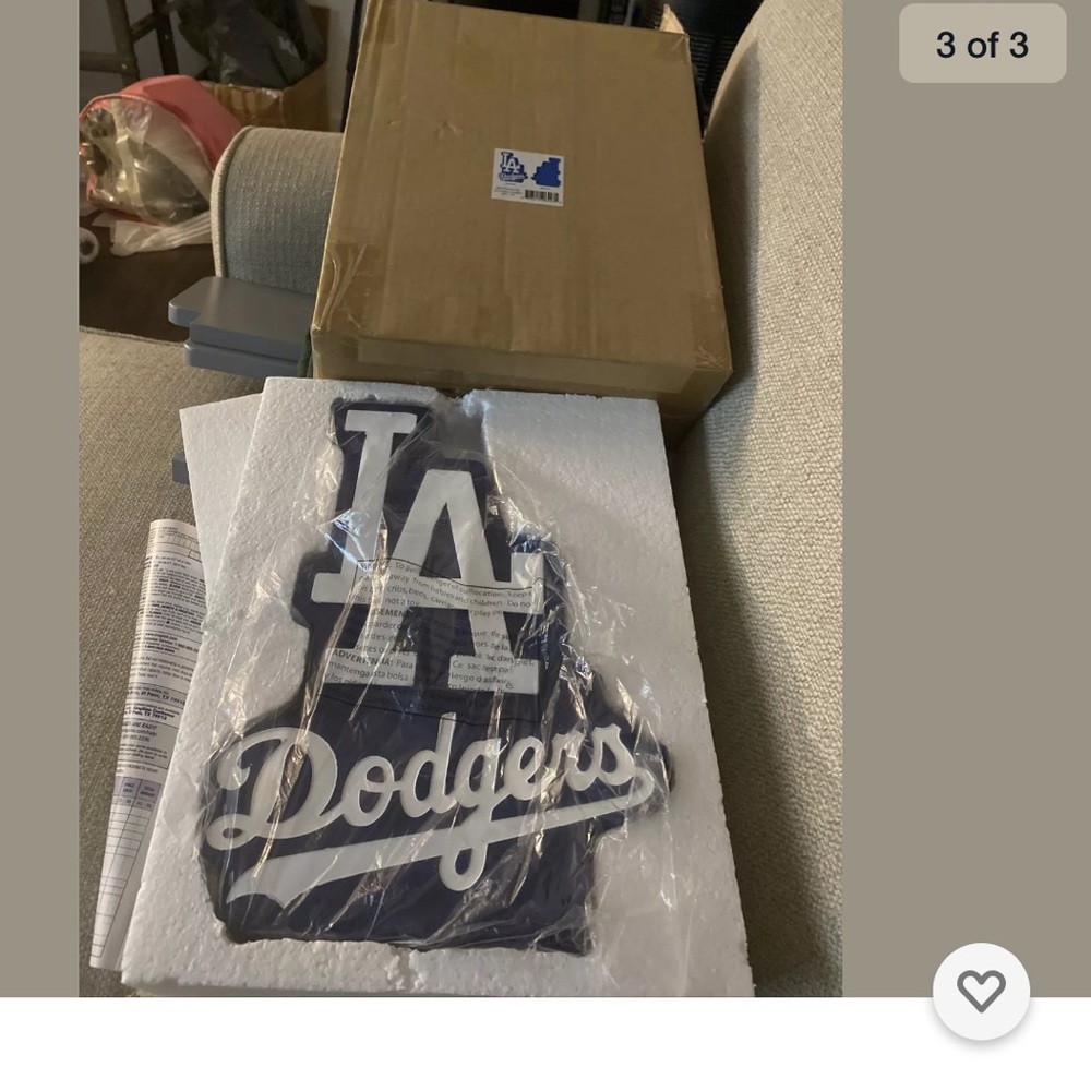 Los Angeles Dodgers wooden plaque